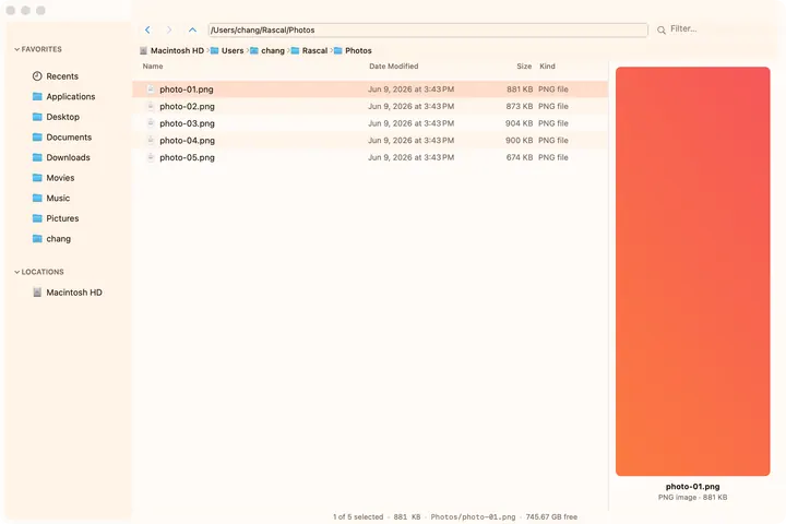 Rascal screenshot