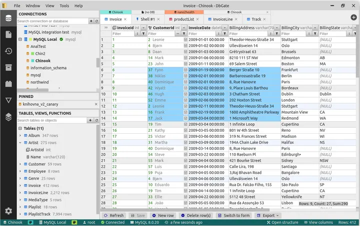DbGate screenshot