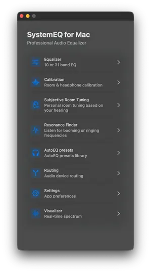 SystemEQ for Mac screenshot