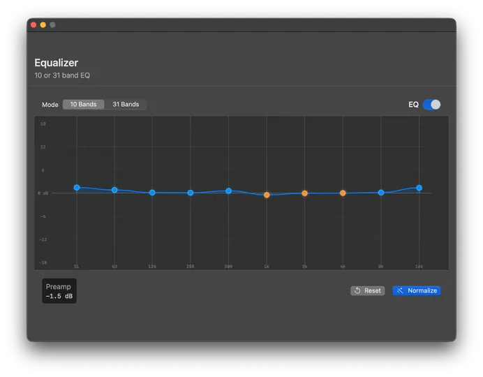 SystemEQ for Mac screenshot