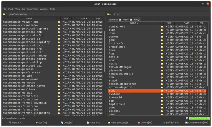 muCommander screenshot