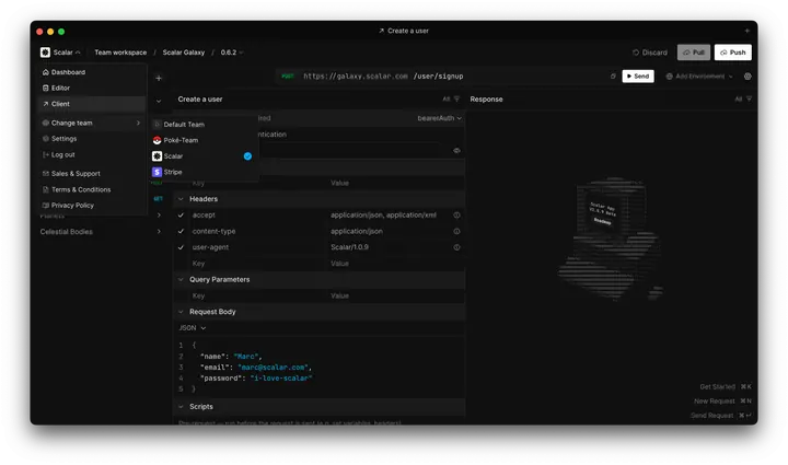 Scalar — снимок экрана