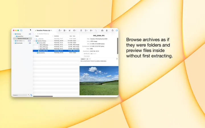 BetterZip screenshot