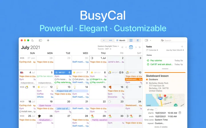 BusyCal screenshot