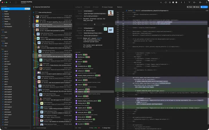 Gitfox — снимок экрана