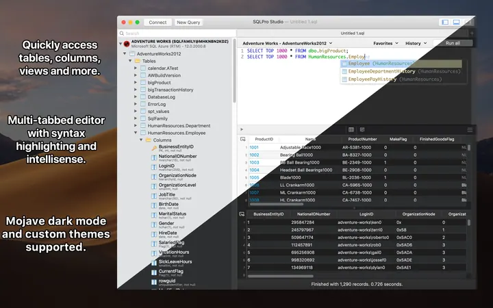 SQLPro Studio screenshot