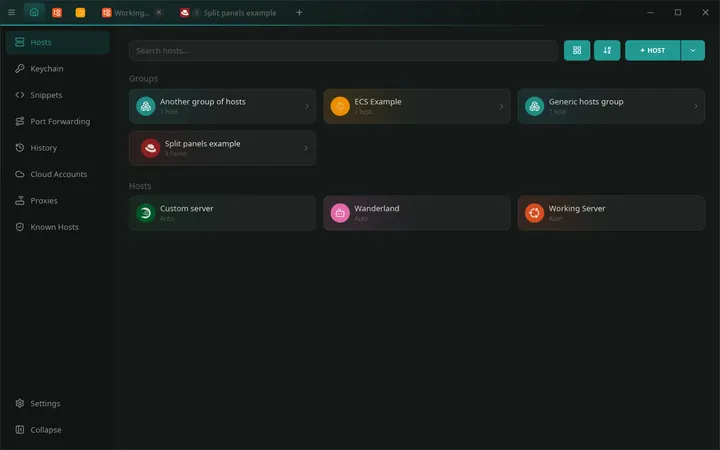 Oryxis screenshot